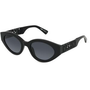 Safilo GmbH Moschino 160/S Damen-Sonnenbrille Vollrand Oval Metall-Gestell, Schwarz