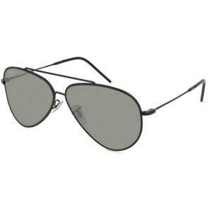 Luxottica Fashion Brillen Vertriebs GmbH Ray-Ban RBR0101S AVIATOR REVERSE Unisex-Sonnenbrille Vollrand Pilot Metall-Gestell, Schwarz