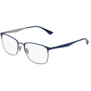 Luxottica Fashion Brillen Vertriebs GmbH Ray-Ban RX6421 Unisex-Brille inkl. Gläser Halbrand Quadratisch Metall-Gestell 54/18/145, Blau