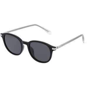Safilo GmbH Polaroid PLD 4148/G/S/X Unisex-Sonnenbrille Vollrand Panto Kunststoff-Gestell, Schwarz