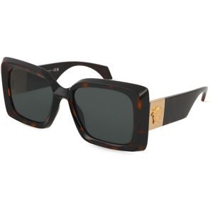 Luxottica Fashion Brillen Vertriebs GmbH Versace 0VE4467U Damen-Sonnenbrille Vollrand Quadratisch Acetat-Gestell, Havanna