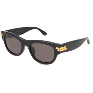 Kering Eyewear Spa Bottega Veneta BV1323SK Unisex-Sonnenbrille Vollrand Eckig Acetat-Gestell, Schwarz
