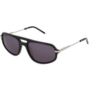 Marchon Germany GmbH DKNY DK712S Unisex-Sonnenbrille Vollrand Pilot Acetat-Gestell, Schwarz