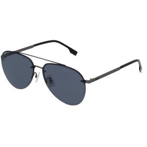 Safilo GmbH Boss 1537/F/SK Herren-Sonnenbrille Vollrand Pilot Metall-Gestell, Grau