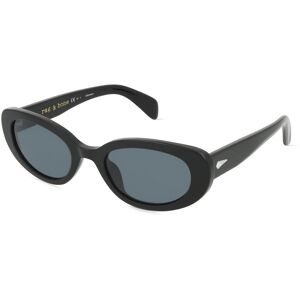 Safilo GmbH Rag & Bone RNB1061/S Damen-Sonnenbrille Vollrand Rund Acetat-Gestell, Schwarz