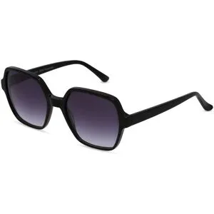 Wenzhou Lanson International Co., Ltd. Fielmann LN 016 SUN FA Damen-Sonnenbrille Vollrand Quadratisch Acetat-Gestell, Schwarz