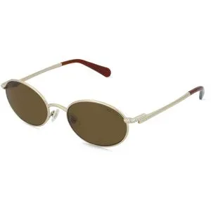 Luxottica Fashion Brillen Vertriebs GmbH Swarovski SK7033 Damen-Sonnenbrille Vollrand Oval Metall-Gestell, Gold