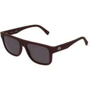 Marchon Germany GmbH Lacoste L6001S Herren-Sonnenbrille Vollrand Quadratisch Kunststoff-Gestell, Rot