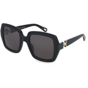 Kering Eyewear Spa Chloé CH0301S Damen-Sonnenbrille Vollrand Eckig Acetat-Gestell, Schwarz