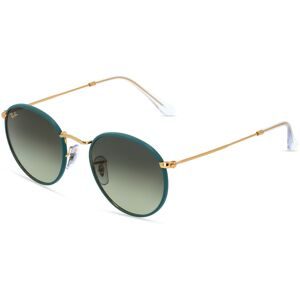 Luxottica Fashion Brillen Vertriebs GmbH Ray-Ban RB 3447JM ROUND FULL COLOR Herren-Sonnenbrille Vollrand Panto Metall-Gestell, Gold