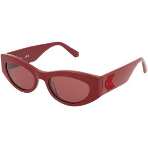 Marchon Germany GmbH Calvin Klein CKJ24626S Damen-Sonnenbrille Vollrand Butterfly Acetat-Gestell, Rot