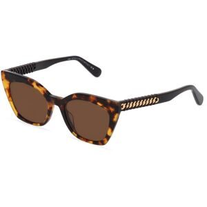 Thélios Stella McCartney SC40036I Damen-Sonnenbrille Vollrand Butterfly Acetat-Gestell, Havanna