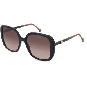 Safilo GmbH Carolina Herrera HER 0386/S Damen-Sonnenbrille Vollrand Quadratisch Acetat-Gestell, Schwarz