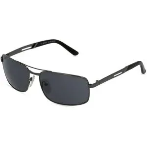 Suncute Industries Co., Ltd. Fielmann MC 551 SUN CL Herren-Sonnenbrille Vollrand Quadratisch Edelstahl-Gestell, Grau