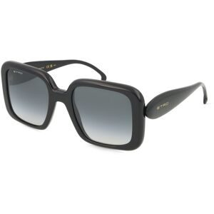 Safilo GmbH Etro 0083/S Damen-Sonnenbrille Vollrand Quadratisch Acetat-Gestell, Schwarz