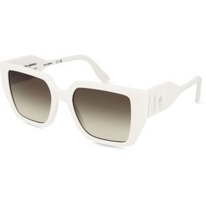 Marchon Germany GmbH Karl Lagerfeld KL6098S Unisex-Sonnenbrille Vollrand Quadratisch Kunststoff-Gestell, Weiß