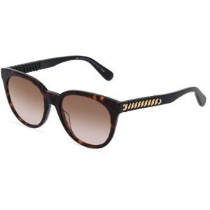 Thélios Stella McCartney SC40037I Damen-Sonnenbrille Vollrand Panto Acetat-Gestell, Havanna