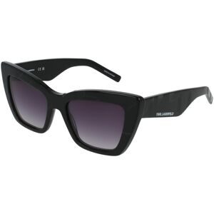 Marchon Germany GmbH Karl Lagerfeld KL6158S Unisex-Sonnenbrille Vollrand Cat Eye Acetat-Gestell, Schwarz