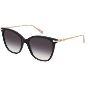 Marchon Germany GmbH Longchamp LO757S Unisex-Sonnenbrille Vollrand Quadratisch Acetat-Gestell, Schwarz