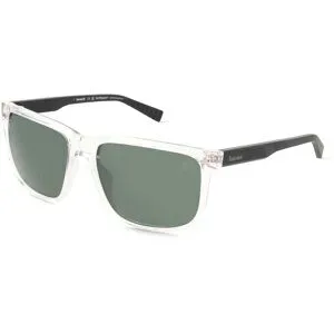 Marcolin Deutschland GmbH Timberland TB00037 Herren-Sonnenbrille Vollrand Quadratisch Kunststoff-Gestell, Transparent