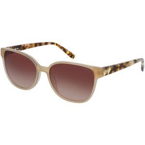Charmant GmbH Europe Esprit 40079 Unisex-Sonnenbrille Vollrand Butterfly Nickelsilber-Gestell, Beige
