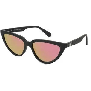 Marchon Germany GmbH Calvin Klein Jeans CKJ23658S Unisex-Sonnenbrille Vollrand Butterfly Kunststoff-Gestell, Schwarz