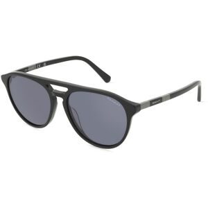 Marcolin Deutschland GmbH Gant GA7223 Herren-Sonnenbrille Vollrand Pilot Acetat-Gestell, Schwarz