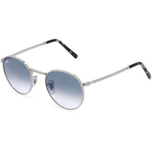 Luxottica Fashion Brillen Vertriebs GmbH Ray-Ban RB 3637 NEW ROUND Unisex-Sonnenbrille Vollrand Panto Metall-Gestell, Silber