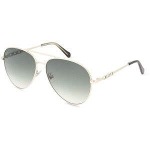 Safilo GmbH Fossil 206654 Damen-Sonnenbrille Vollrand Pilot Metall-Gestell, Gold