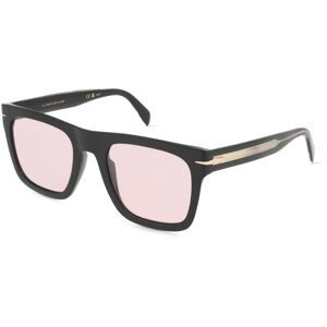 Safilo SpA David Beckham DB 7000/S FLAT Herren-Sonnenbrille Vollrand Quadratisch Acetat-Gestell, Schwarz