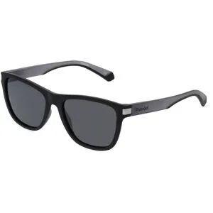 Safilo GmbH Polaroid PLD 2138/S Herren-Sonnenbrille Vollrand Quadratisch Kunststoff-Gestell, Schwarz