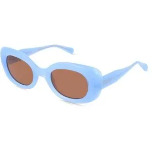 Suncute Industries Co., Ltd. Fielmann MC 625 SUN FA FRIDA Damen-Sonnenbrille Vollrand Oval Propionat-Gestell, Blau