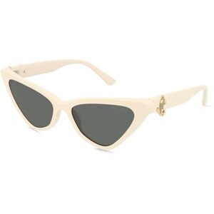 Luxottica Fashion Brillen Vertriebs GmbH Jimmy Choo 0JC5008 Damen-Sonnenbrille Vollrand Cat Eye Acetat-Gestell, Weiß