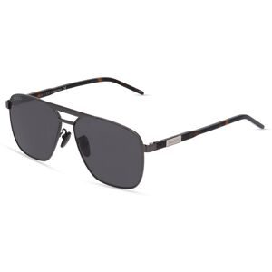 Kering Eyewear Spa Gucci GG1164S Unisex-Sonnenbrille Vollrand Pilot Metall-Gestell, Grau