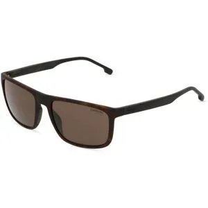Safilo GmbH Carrera 8047/S Herren-Sonnenbrille Vollrand Quadratisch Kunststoff-Gestell, Havanna
