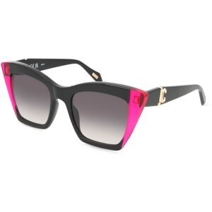 DE RIGO Vision D.A.CH. GmbH Just Cavalli SJC106V Unisex-Sonnenbrille Vollrand Quadratisch Acetat-Gestell, Schwarz