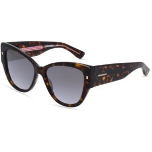 Safilo GmbH Dsquared2 D2 0016/S Damen-Sonnenbrille Vollrand Butterfly Acetat-Gestell, Havanna