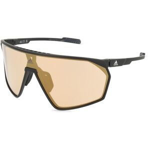 Marcolin Deutschland GmbH Adidas SP0073 Unisex-Sonnenbrille Vollrand Quadratisch Acetat Spritzguss-Gestell, Schwarz