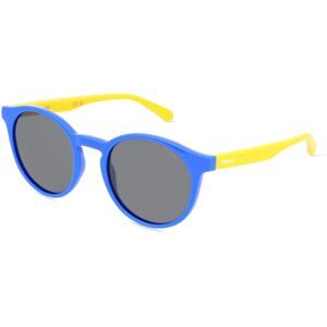 Safilo GmbH Polaroid 207385 Kinder-Sonnenbrille Vollrand Panto Kunststoff-Gestell, Blau