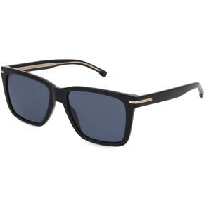 Safilo GmbH Boss 1598/S Herren-Sonnenbrille Vollrand Quadratisch Acetat-Gestell, Schwarz