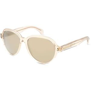 Luxottica Fashion Brillen Vertriebs GmbH Moncler ME6005 SWANSPAN Unisex-Sonnenbrille Vollrand Pilot Acetat-Gestell, Beige