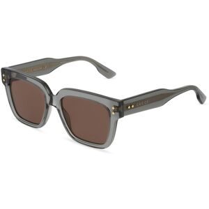 Kering Eyewear Spa Gucci GG1084S Unisex-Sonnenbrille Vollrand Quadratisch Acetat-Gestell, Grau