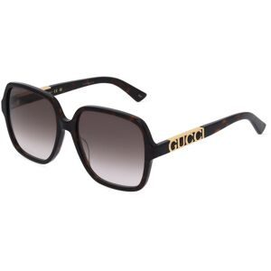 Safilo GmbH Gucci GG1189S Unisex-Sonnenbrille Vollrand Quadratisch Kunststoff-Gestell, Havanna