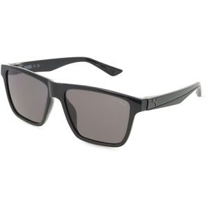 Kering Eyewear Spa Puma PU0484S Unisex-Sonnenbrille Vollrand Quadratisch Kunststoff-Gestell, Schwarz