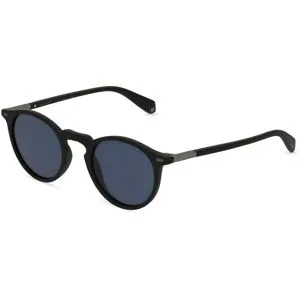 Safilo GmbH Polaroid PLD 2086/S Herren-Sonnenbrille Vollrand Rund Acetat-Gestell, Schwarz