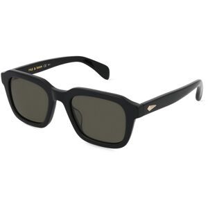 Safilo GmbH Rag & Bone RNB5046/G/S Herren-Sonnenbrille Vollrand Quadratisch Acetat-Gestell, Schwarz