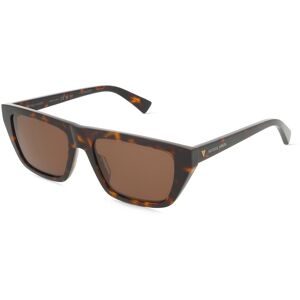 Kering Eyewear Spa Bottega Veneta BV1291S Unisex-Sonnenbrille Vollrand Quadratisch Acetat-Gestell, Havanna