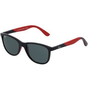 Luxottica Fashion Brillen Vertriebs GmbH Ray-Ban Junior RJ9077S Kinder-Sonnenbrille Vollrand Quadratisch Kunststoff-Gestell, Schwarz