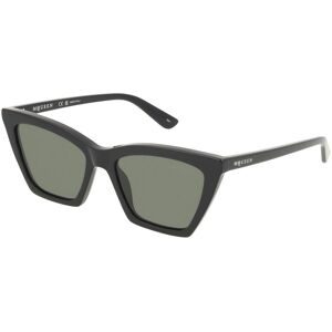 Kering Eyewear Spa Alexander McQueen AM0536S Damen-Sonnenbrille Vollrand Cat Eye Acetat-Gestell, Schwarz