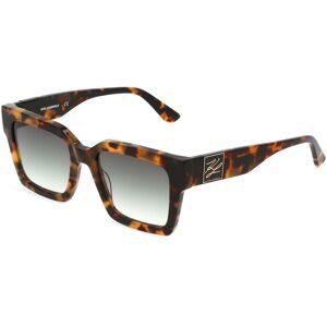 Marchon Germany GmbH Karl Lagerfeld KL6057S Damen-Sonnenbrille Vollrand Quadratisch Zylonit (Celluloseacetat)-Gestell, Havanna